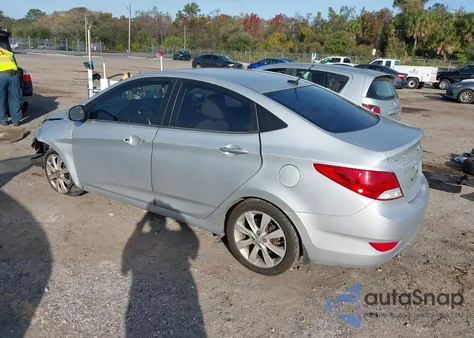 2012 Hyundai Accent Gls из США, поврежденный, VIN KMHCU4AE6CU193959